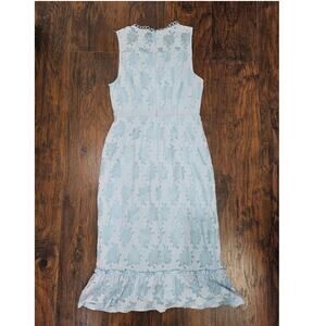 Miami Dress Size Medium Light Blue Lace Midi